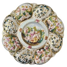 Piatto capodimonte porcellana usato  Oria
