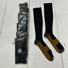 Pacote com 8 meias pretas longas de compressão de cobre para adultos unissex tamanho G/XL novas comprar usado  Enviando para Brazil