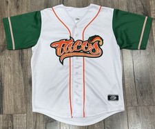 Camiseta de beisebol branca grande Fresno Grizzlies Tacos OT Sports MILB comprar usado  Enviando para Brazil