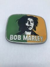 Fivela de cinto vintage Bob Marley Rasta verde e amarelo cores Jamaica 100% metal, usado comprar usado  Enviando para Brazil