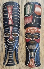 Wooden tribal masks for sale  Mendon