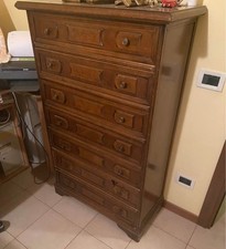 Cassettiera settimino legno usato  Zandobbio