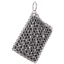 Cast Iron Cleaner Stainless Steel Cleaning Scrubber for Cast Iron Pans (Black) comprar usado  Enviando para Brazil