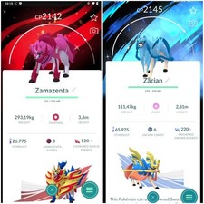 ✨Zamazenta brilhante, Zacian brilhante tem fundo especial ✨- PTC - 20kStardust comprar usado  Enviando para Brazil