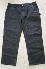 Calça Carhartt Joelho Duplo 42X30 Preta B01-BLK Solta Ajuste Original Fabricada nos EUA Y2K comprar usado  Enviando para Brazil