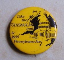 Botão de broche político campanha Shirley Chisholm 1972, usado comprar usado  Enviando para Brazil