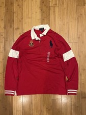 Camisa polo de rugby Ralph Lauren IV Big Pony masculina manga longa GG vermelha com etiquetas  comprar usado  Enviando para Brazil