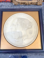 KLASYKA MENNICY KRÓLEWSKIEJ 1851 WIELKA WYSTAWA VICTORIA & ALBERT 300mm Żywica MEDAL, używany na sprzedaż  Wysyłka do Poland