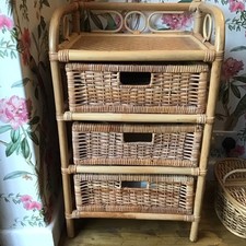 Vintage boho bamboo for sale  STOCKPORT