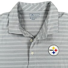 NOVA Camisa Polo Masculina de Golfe Peter Millar XL Pittsburgh Steelers Football Pima comprar usado  Enviando para Brazil