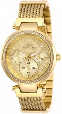 Relógio feminino Invicta Angel quartzo cristal mostrador dourado 28918 comprar usado  Enviando para Brazil
