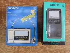 Vintage Sony Watchman FD-270 Com Manual e Walkman WM-16 *SOMENTE CAIXAS VAZIAS* comprar usado  Enviando para Brazil