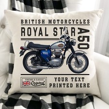 Personalised motorbike cushion for sale  BRIDGNORTH