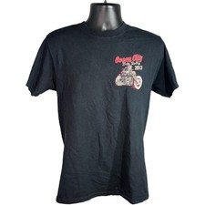 Camiseta masculina Ocean City Bike Rally preta 2013 M, usado comprar usado  Enviando para Brazil