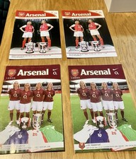 Arsenal ladies programmes for sale  WOODFORD GREEN