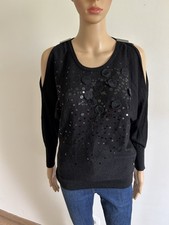 Pull noir pailleté d'occasion  Void-Vacon