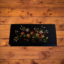 Embroidered floral black for sale  Wheeling