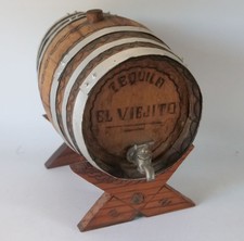 Barril decorativo antigo de madeira para garrafa de tequila década de 1940 comprar usado  Enviando para Brazil
