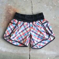 Shorts Lululemon Seawheeze Tracker tamanho 4 raro 2014 multicolorido padrão xadrez 4” comprar usado  Enviando para Brazil
