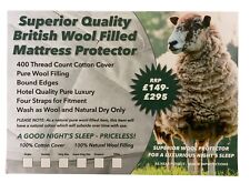 Wool filled mattress for sale  MANCHESTER