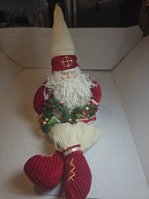 Prateleira de arte folclórica vintage de Natal pano para sentar Papai Noel comprar usado  Enviando para Brazil