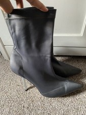 Grey heeled boots for sale  EDINBURGH