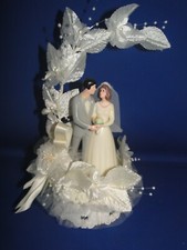 Novo Top de Bolo de Casamento Vintage Wilton Cascade of Love, Terno Preto # 114-412 comprar usado  Enviando para Brazil