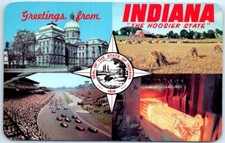 Postcard greeting indiana for sale  Stevens Point