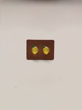 Lemon stud earrings for sale  WORCESTER