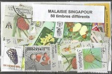 Malaisie singapour timbres d'occasion  Lésigny