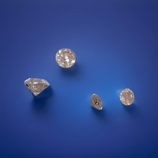 4 lindos diamantes soltos.   Genuíno, natural, corte redondo.  I3 (1.0CTTW) comprar usado  Enviando para Brazil