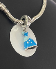 Usado, Berloque de prata Pandora S925, vestido de princesa Cinderela Disney pendurado comprar usado  Enviando para Brazil