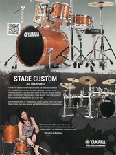 Usado, Anúncio impresso 2012 de bétula personalizada Yamaha Stage com Veronica Bellino de Jeff Beck LOA comprar usado  Enviando para Brazil