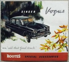 Singer vogue rootes for sale  LEICESTER