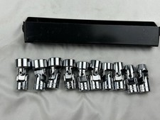 Estado perfeito Sears Craftsman EUA 10 peças conjunto de soquete giratório universal métrico completo 76710 3/8” comprar usado  Enviando para Brazil