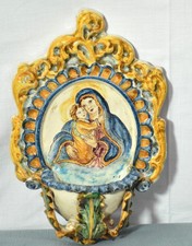 Acquasantiera ceramica caltagi usato  Salerno