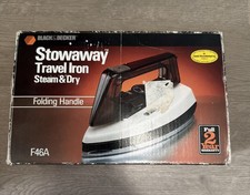 Black & Decker Stowaway Travel Iron Steam & Dry F46A 1988 na caixa original vintage comprar usado Black & Decker Stowaway Travel Iron Steam & Dry F46A 1988 na caixa original vintage comprar usado  Enviando para Brazil
