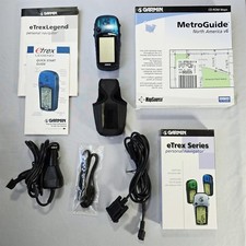 Navegador pessoal portátil Garmin eTrex Legend GPS azul - PACOTE TESTADO E FUNCIONA comprar usado  Enviando para Brazil
