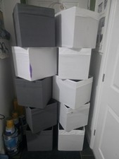 Ikea cube boxes for sale  ASHBY-DE-LA-ZOUCH