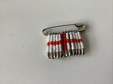 Beaded safety pin. for sale  READING