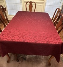 102 burgundy tablecloth for sale  Thomson