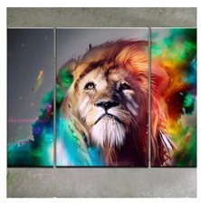 Colorful lion artistic for sale  Marion
