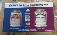 Christy's Handy Pack cola azul quente vermelha PVC cimento e primer roxo NOVO EM FOLHA comprar usado  Enviando para Brazil