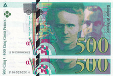 Rare billet 500f d'occasion  Paris II