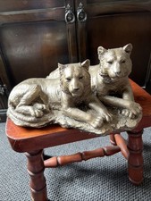 Pair lions cold for sale  NOTTINGHAM