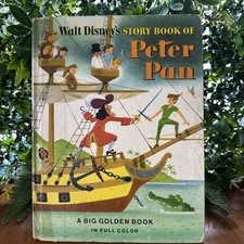 Walt Disney's STORY BOOK OF PETER PAN Big Golden Book HB L1, usado comprar usado  Enviando para Brazil
