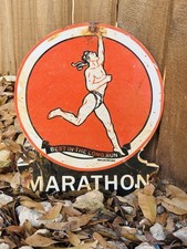 Marathon porcelain advertising for sale  Polk City