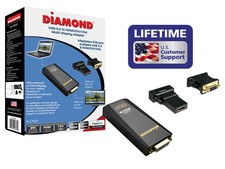 Adaptador gráfico Diamond USB 3.0 para VGA/DVI/HDMI 2048x1152 1080P Win/Mac/Android, usado comprar usado  Enviando para Brazil
