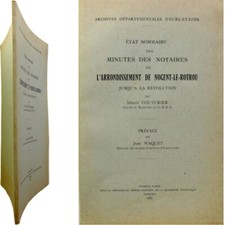 Etat minutes notaires d'occasion  Nogent-le-Roi