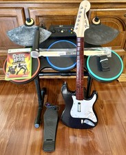Kit de bateria Xbox 360 Guitar Hero World Tour pedal de microfone de guitarra pacote RockBand comprar usado  Enviando para Brazil